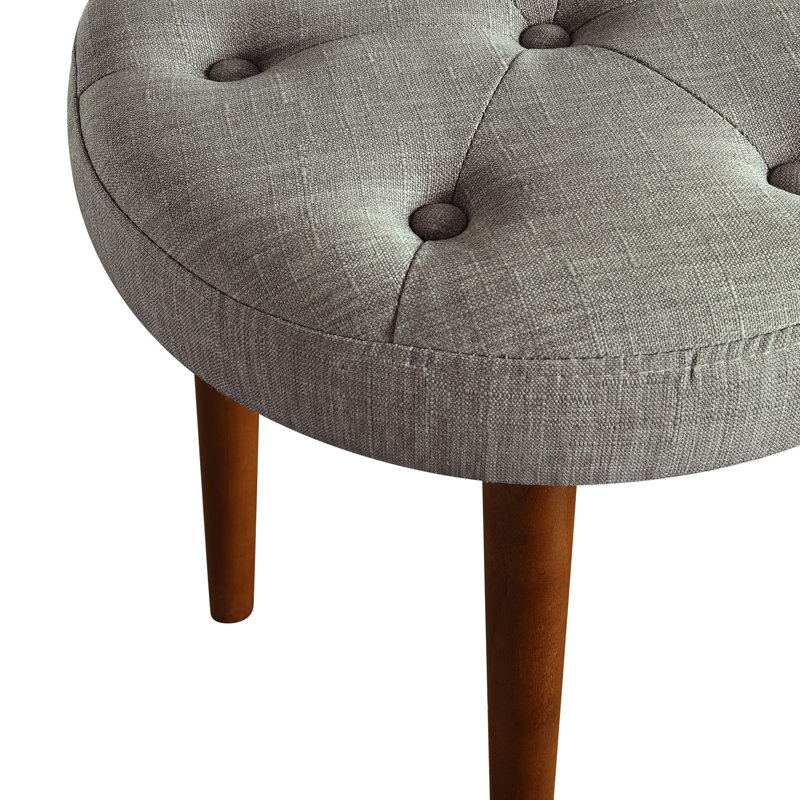 Elle Decor Penelope Round Tufted Stool & Reviews Wayfair